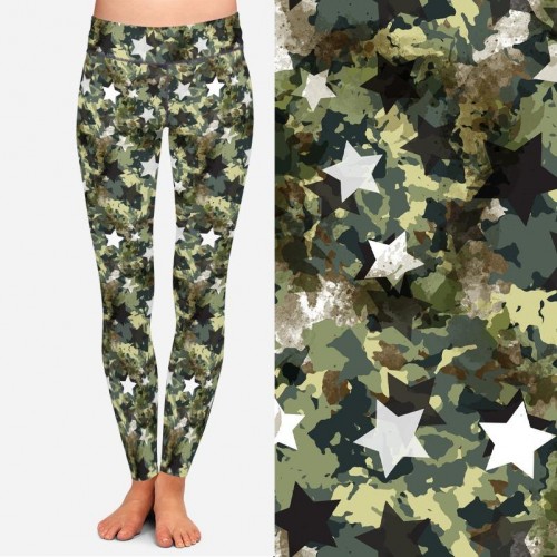 Military print outlet leggings